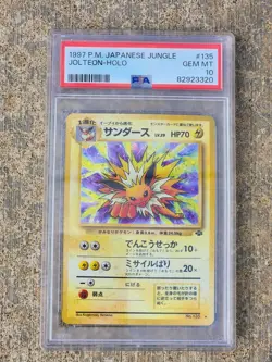 1997 Pokemon Jungle Jolteon Holo #135 PSA 10 Gem Mint - Image 2
