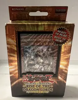 1st Edition Yu-Gi-Uh Rise Of The Dragon Lords Structure Deck Sealed - Image 1
