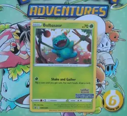 Bulbasaur Illustration Contest 2022 Promo SWSH303 Rare Pokemon Card - Image 1