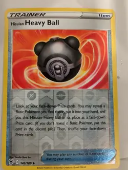 Hisuian Heavy Ball 146/189 SWSH Astral Radiance Pokemon Reverse Holo Foil Nice! - Image 1