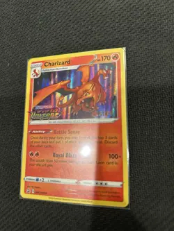 Pokemon TCG Charizard Vivid Voltage Prerelease Staff Promo SWSH066 - Image 1