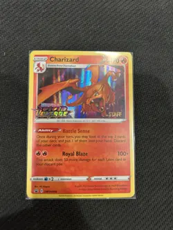 Pokemon TCG Charizard Vivid Voltage Prerelease Staff Promo SWSH066 - Image 3