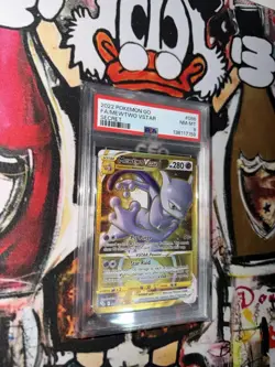 2022 POKEMON GO MEWTWO GOLD VSTAR PSA 8 - Image 1