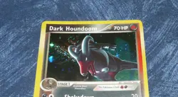 Pokemon Dark Houndoom 5/109 EX Team Rocket Returns Holo card TCG WOTC Swirl - Image 2