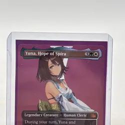 Yuna, Hope of Spira Borderless Foil FIN Final Fantasy MTG! - Image 2