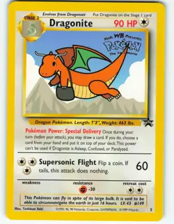 Dragonite - #5 WOTC Black Star Promo - Pokemon TCG - 1999 - Image 1