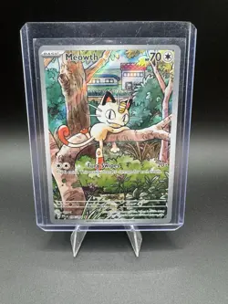 Pokemon TCG Phantasmal Flames Meowth Full Art #106/094 RAW - Image 1