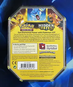 Pokemon TCG Hidden Fates Charizard-GX Tin Box Sealed Booster Promo English 2019 - Image 3