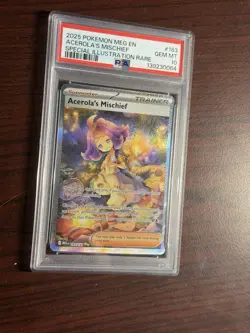 2025 POKEMON MEG EN-MEGA EVOLUTION #183 ACEROLA'S MISCHIEF PSA 10 - Image 2