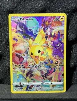 Pokemon Pikachu Secret Rare 160/159 Crown Zenith Full Art Holo 2023 Card - Image 1