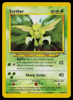 Pokemon Card - Scyther Neo Destiny 55/105 Uncommon - Image 1