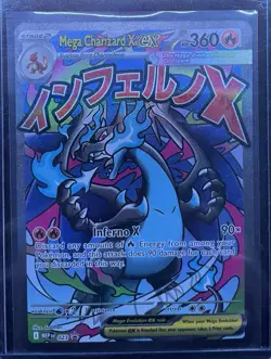 Mega Charizard X EX MEP 023: Mega Evolution Holo Rare Stage 2 Fire Pokemon - Image 1