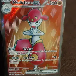 Pokemon Card Medicham ex 161/142 Stellar Crown Ultra Rare Near Mint - Image 1