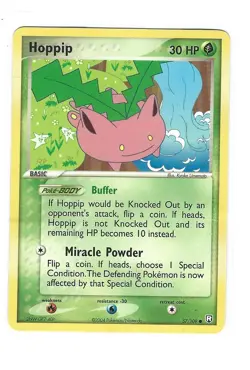 Pokemon Card 2004 HOPPIP 57/109 Non Holo Basic EX Team Rocket Returns - Image 1