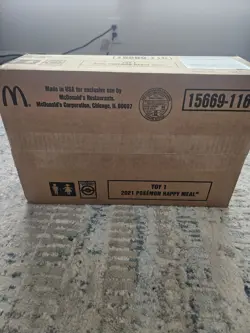 2021 McDonald's Pokemon TCG 25th Anniversary Toy 1 Happy Meal Case (150 Packs) - Image 3
