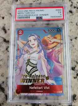 Nefeltari Vivi [Pre-Release Winner] OP03 Foil PSA 5 ST01-009 ONE PIECE - Image 1