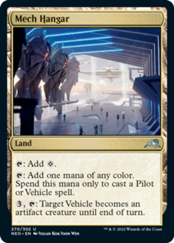 Mech Hangar x1 NM Magic the Gathering 1x Kamigawa: Neon Dynasty mtg card - Image 1