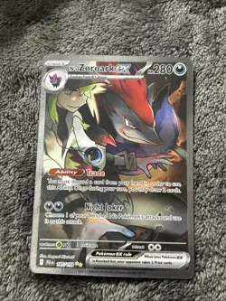 Pokemon TCG N's Zoroark ex 185/159 Special Illustration Rare Holo NM - Image 1