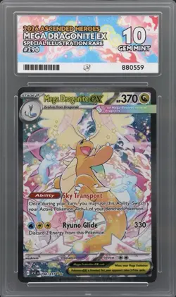 Pokemon TCG Ascended Heroes Mega Dragonite EX 290/217 SIR ACE 10. PERFECT SUBS - Image 1
