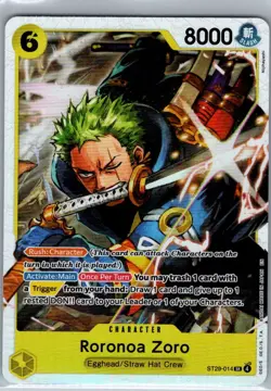 Roronoa Zoro ST29-014 English Starter Deck 29: Egghead - One Piece Card - NM - Image 1