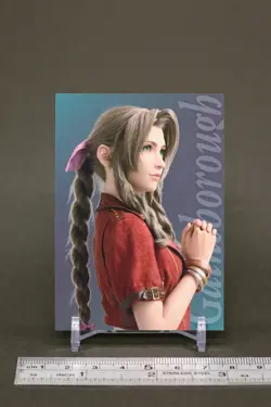 Aerith Gainsborough Final Fantasy VII Art Museum Card TCG Japanese Square Enix O - Image 2