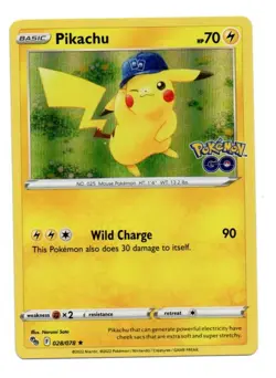 Epic Collectible Pikachu Promo - Pokemon Card - Holo Rare - Mint PSA 8 and above - Image 1