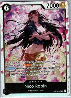 Nico Robin OP12-087 SR English Legacy of the Master - One Piece Card - NM - Image 1