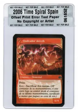 MTG Spanish 2006 Future Sight Odeador Skizzik Factory Test Print ERROR - Image 1