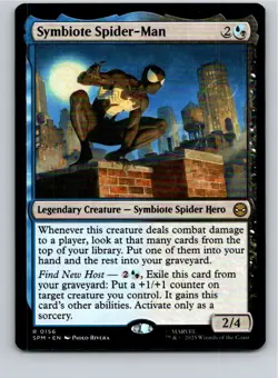 Magic the Gathering Symbiote Spider-Man Marvel's Spider-Man MTG Free Shipping! - Image 1