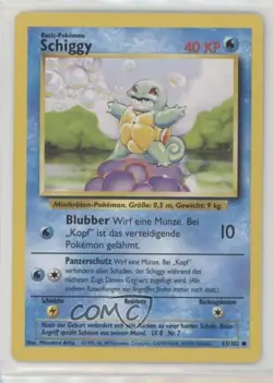 Squirtle German 1st Ed. Pokemon Base Set #63 1999 - Image 1