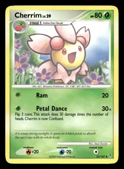 Cherrim 55/147 Uncommon Supreme Victors Pokemon LP - Image 1