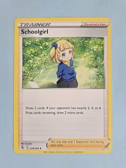 2021 Schoolgirl 239/264 - Fusion Strike - NM/MINT Pokemon TCG - Image 1
