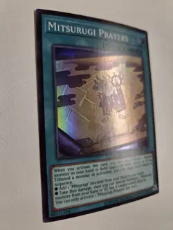 Mitsurugi Prayers OP29-EN011 Super Rare Yugioh OTS Tournament Pack 29 Mint - Image 2