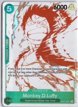 Monkey.D.Luffy 3rd Anniversary Treasure OP07-033 UC One Piece Trading Card - Image 3