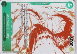 Monkey.D.Luffy 3rd Anniversary Treasure OP07-033 UC One Piece Trading Card - Image 5