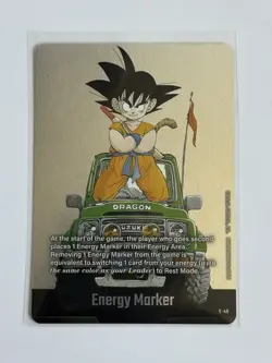 Son Goku E-48 Silver Energy Marker Dragon Ball Manga Booster Card Fusion World - Image 2