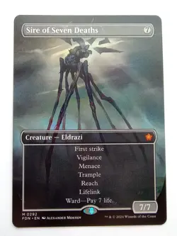 MTG - 1x Sire Of Seven Deaths - Foundations - Borderless - NM - Image 1