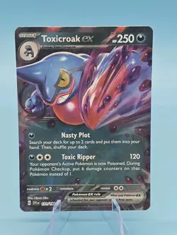 Toxicroak EX 131/198 Scarlet & Violet SVI Pokemon TCG - HP150 DOUBLE RARE HOLO! - Image 1
