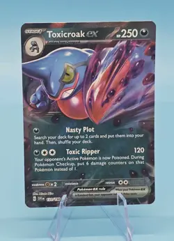 Toxicroak EX 131/198 Scarlet & Violet SVI Pokemon TCG - HP150 DOUBLE RARE HOLO! - Image 2
