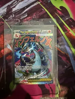 Pokemon Mega Charizard X EX 360 HP Promo Holo Card 023 Me: Mega Evolution Promo - Image 1