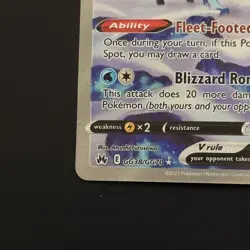 Suicune v GG38/GG70 Ultra Rare Pokemon TCG Crown Zenith Galarian Gallery Card - Image 5