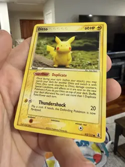 Ditto (Pikachu) 63/113 - EX Delta Species Pokemon Card TCG LP With Indent - Image 5
