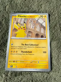 Pikachu At The Museum Pokemon X Natural History Museum. Jumbo Promo Card. Sealed - Image 1