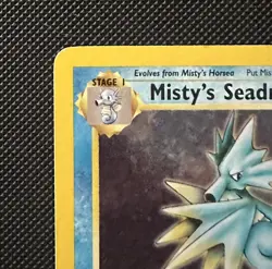 Misty’s Seadra [PR] 9/132 Holo Gym Heroes WOTC 2000 Vintage Pokemon Card NM - Image 3