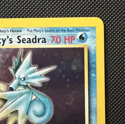 Misty’s Seadra [PR] 9/132 Holo Gym Heroes WOTC 2000 Vintage Pokemon Card NM - Image 4