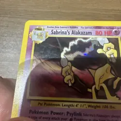 Sabrina's Alakazam 16/132 Gym Challenge Holo Rare Pokemon Card HP - Image 2