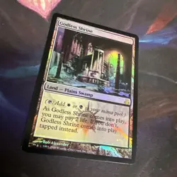 X1 *FOIL* Godless Shrine - Guildpact MTG Magic the Gathering (See Photos) - Image 1