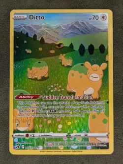 Ditto GG22/GG70 Pokemon TCG Ultra Rare Crown Zenith: Galarian Gallery Near Mint - Image 1