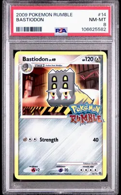 PSA 8 - Bastiodon 14/16 2009 Pokemon RUMBLE - Pokemon - Image 1