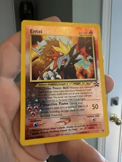 Entei 34 WOTC Reverse Holo Black Star Promo - Pokemon TCG - LP With Indent - Image 3
